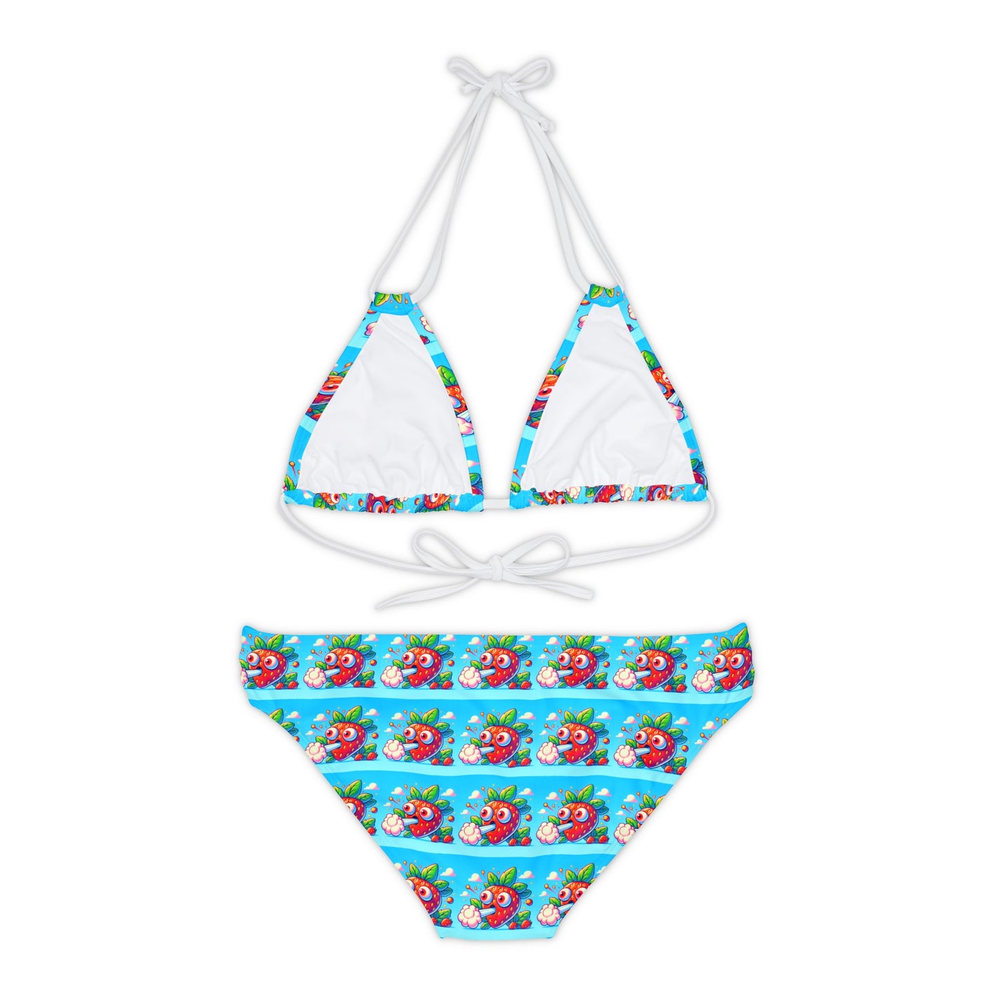 Strawberry cough Strappy Bikini Set