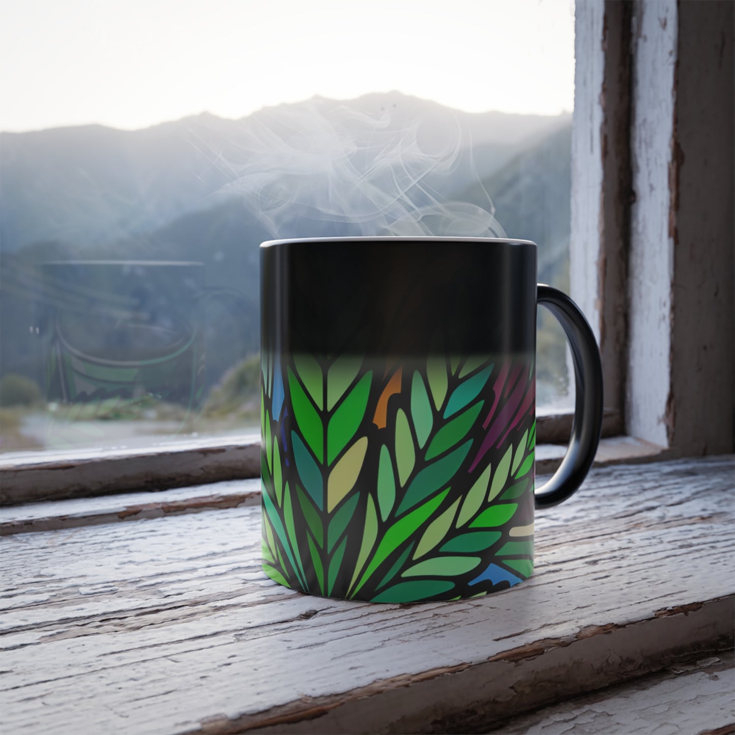 Color Morphing Wake And Bake Mug