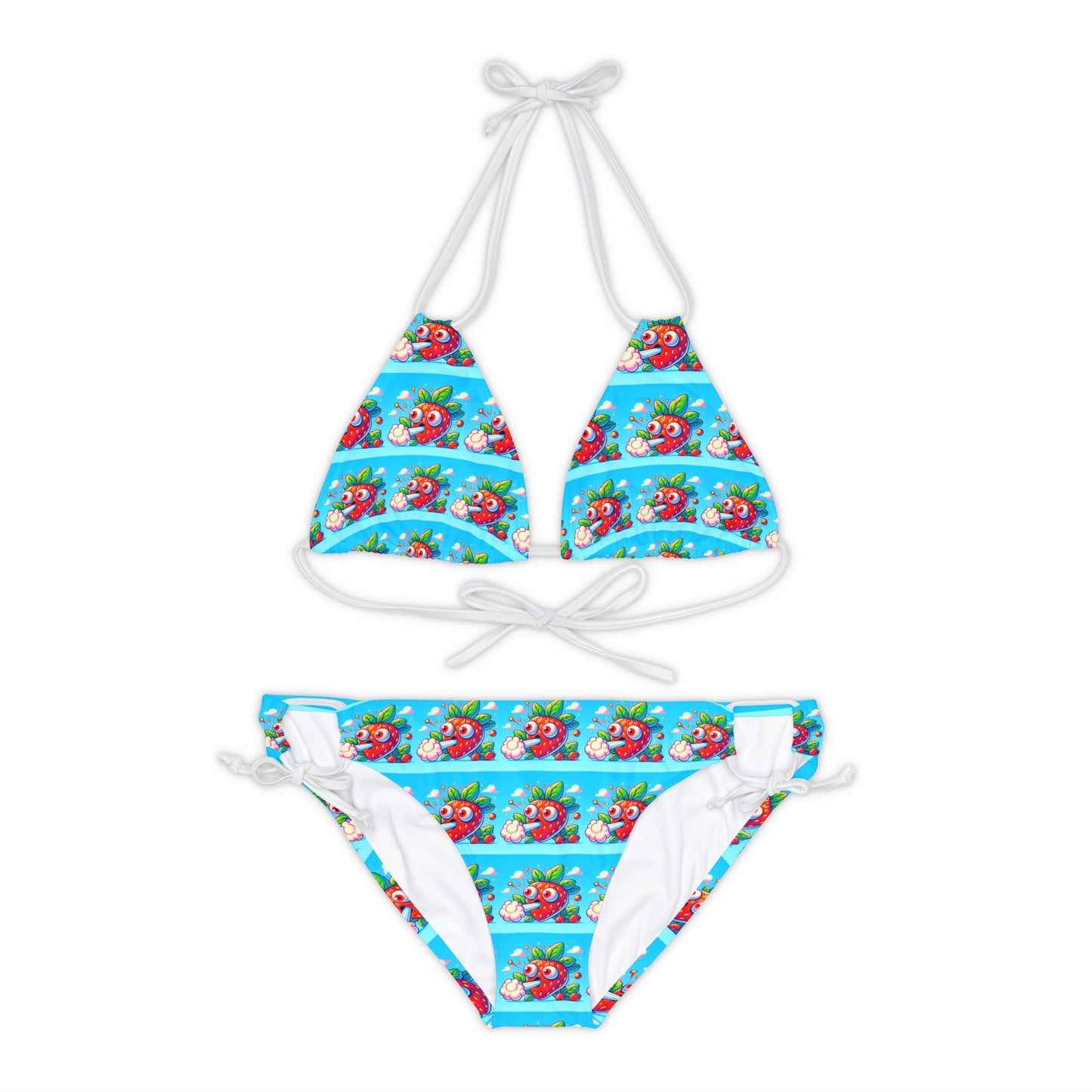 Strawberry cough Strappy Bikini Set